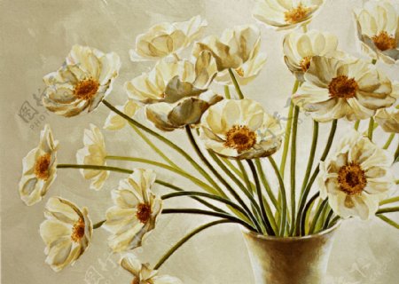 花卉油画7450厘米X70厘米