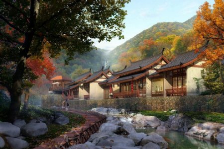 深山传统中国文化古村