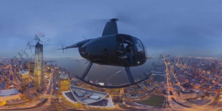 高空纽约曼哈顿VR视频