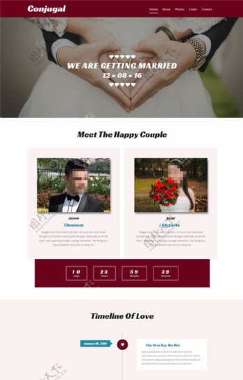 婚礼网站模板