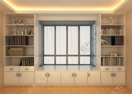 储物柜家具设计书柜