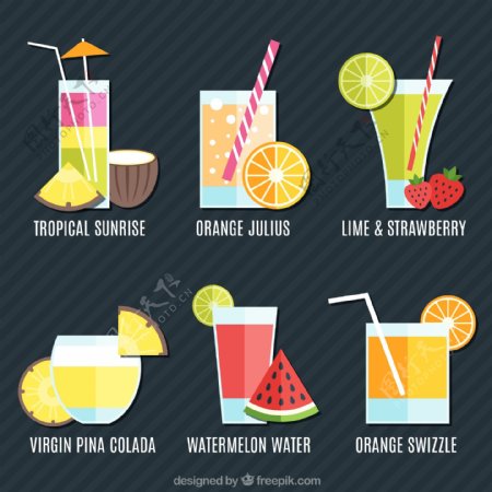 6款创意夏季果汁饮品设计