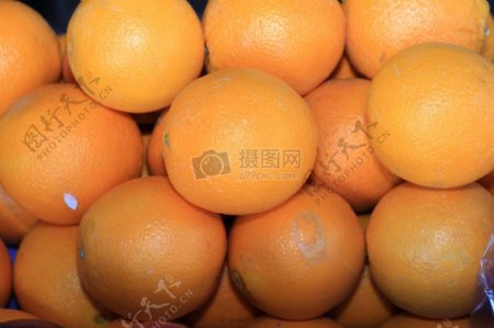 丰收的金色柑橘