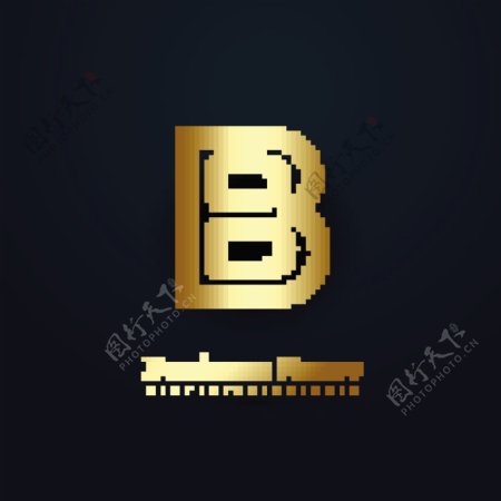 字母B标志logo设计素材