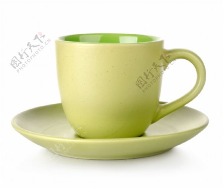 绿色咖啡杯子图片