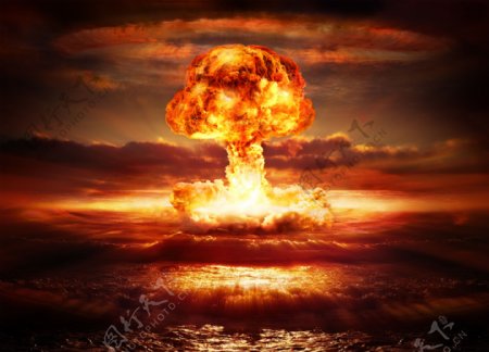 原子弹爆炸蘑菇云图片