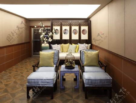美式客厅沙发设计图