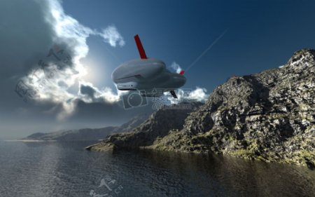 3D飞艇模型设计