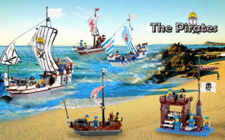 淘宝海盗船玩具海报图片