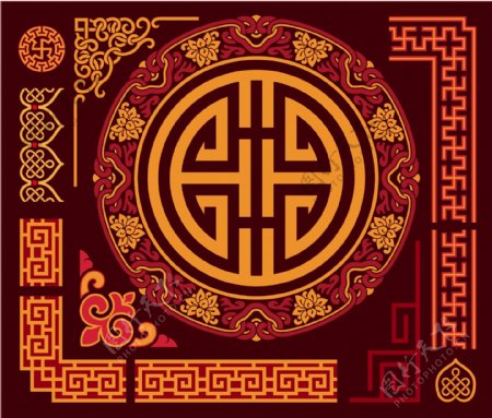 中式古典花纹图片