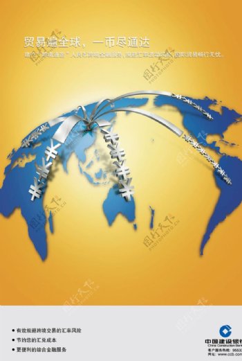 跨境通途国际贸易海报