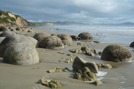 海边上的石头