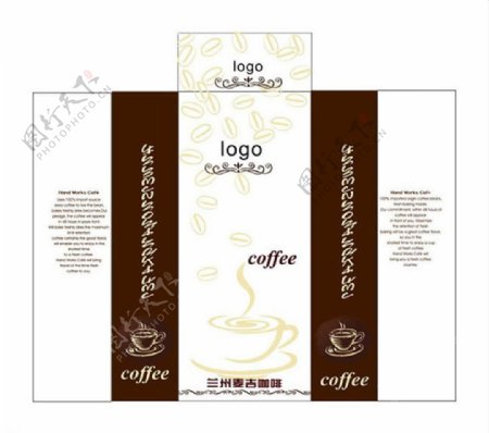 兰州麦吉咖啡包装设计cdr素材