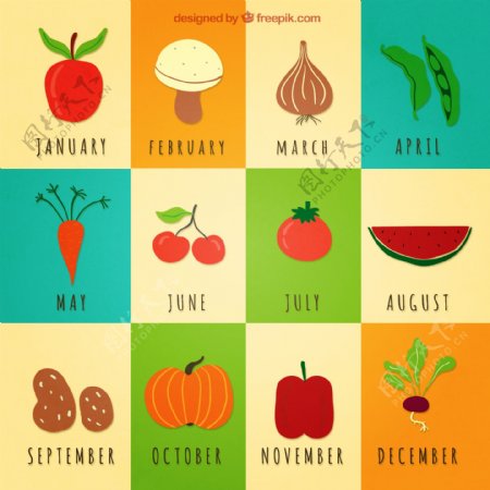 蔬菜的日历