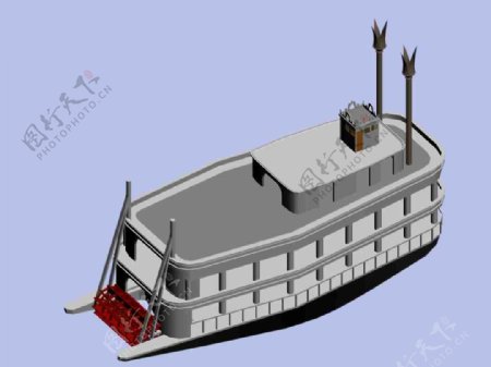 异行船游艇3D模型交通工具船
