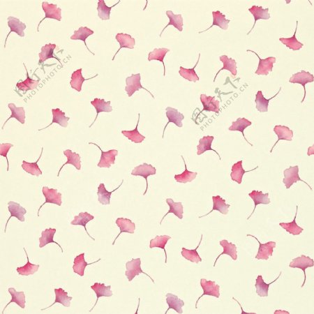 粉色树叶图案壁纸