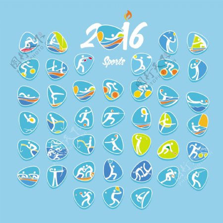 2016巴西奥运会图标