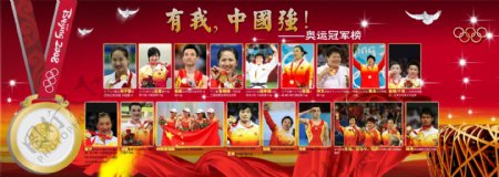 中国强奥运展板