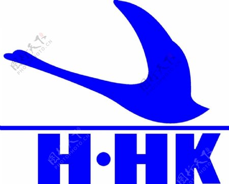 蓝色英文标志图形logo