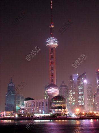 上海夜景摄影图片
