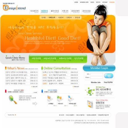 韩国网页设计模板三十八图片