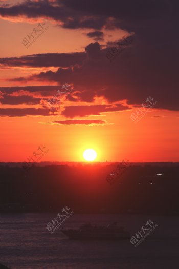 唯美夕阳风景图片