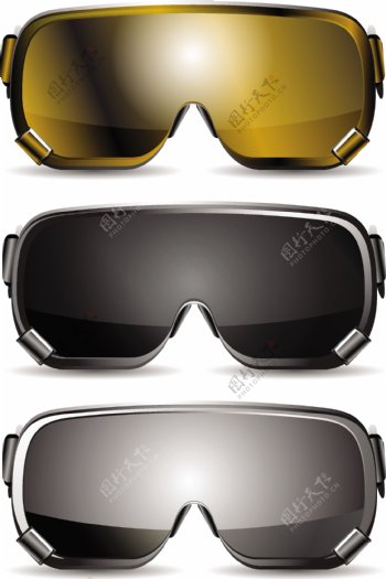 滑雪眼镜设计素材
