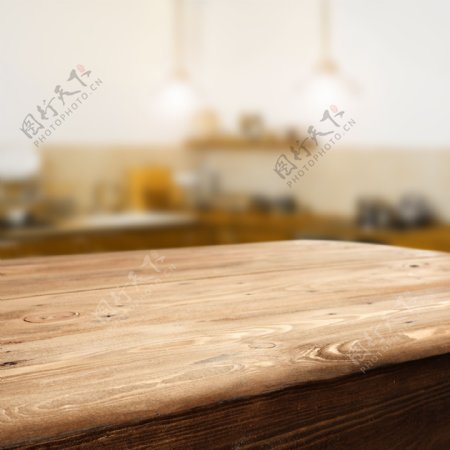 木头桌子背景图片
