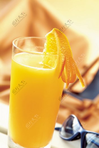 橙汁摄影图片