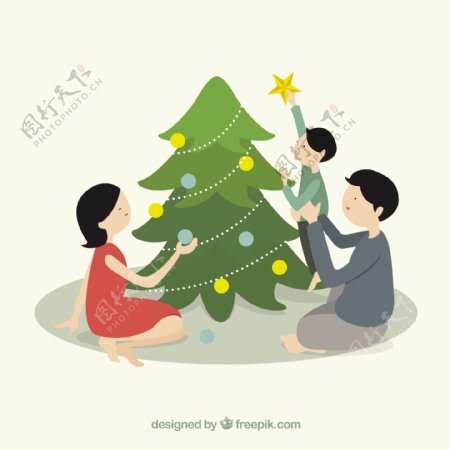 家庭装饰圣诞树