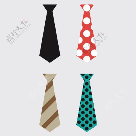 各种样式领带