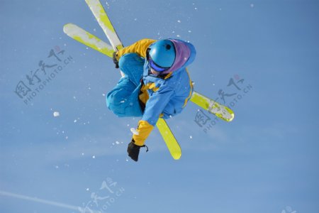 滑雪摄影图片