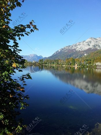 奥地利高山湖水