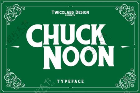 Chuck中午字体
