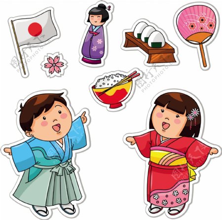 日本卡通儿童