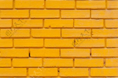 砖墙材质广告背景橙色的墙