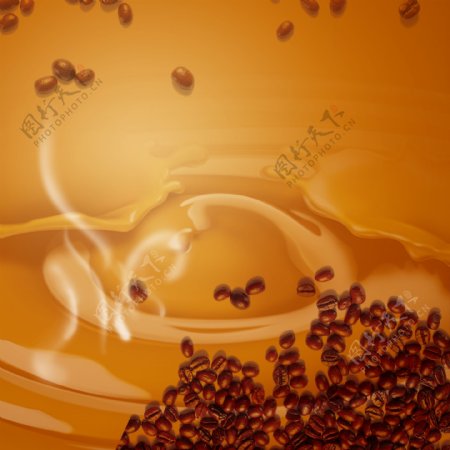 咖啡豆背景咖啡背景