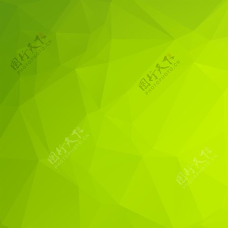 多边形矢量几何绿色背景图片