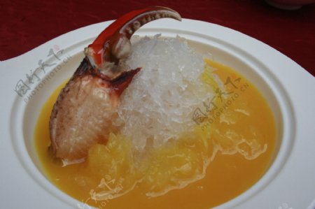 金汤蟹肉烩官燕图片