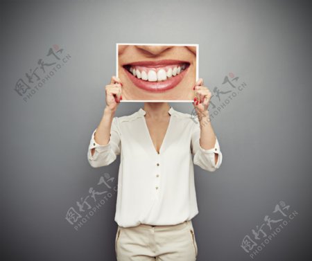 微笑表情相片与职业女性图片