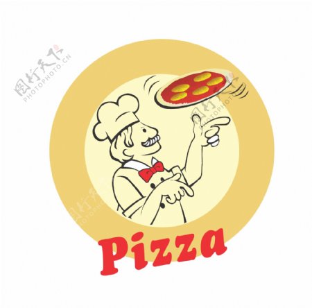 厨师漫画与披萨