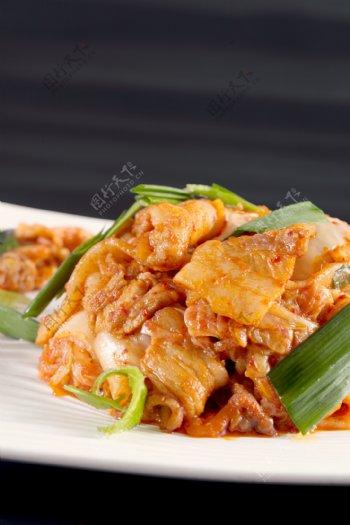韩国泡菜五花肉图片