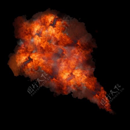 5种火焰爆炸喷射效果Photoshop笔刷下载PNG素材