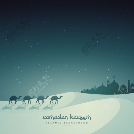伊斯兰节日开斋节背景与骆驼