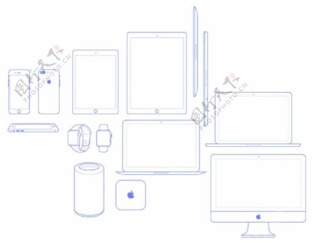 Apple设备线框图