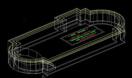休闲泳池三维CAD设计图集