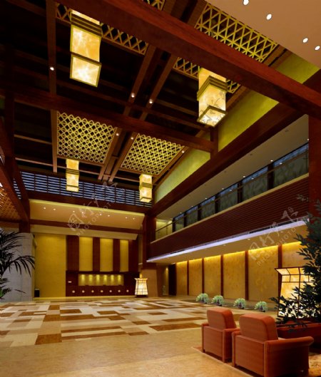 酒店宾馆建筑设计分层效果图