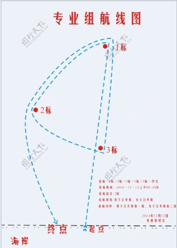 帆板帆船赛事航线图