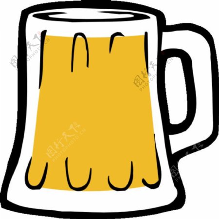 fattymattybrewing脂肪马蒂酿造啤酒杯图标剪贴画