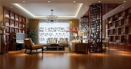 中式风格模型室内装饰设计